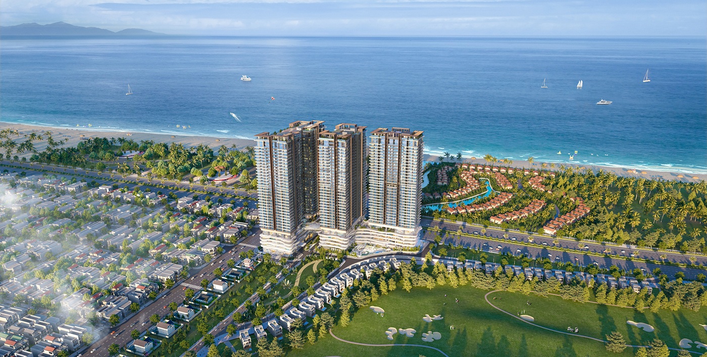 Phối cảnh tổng thể Newtown Diamond Đà Nẵng