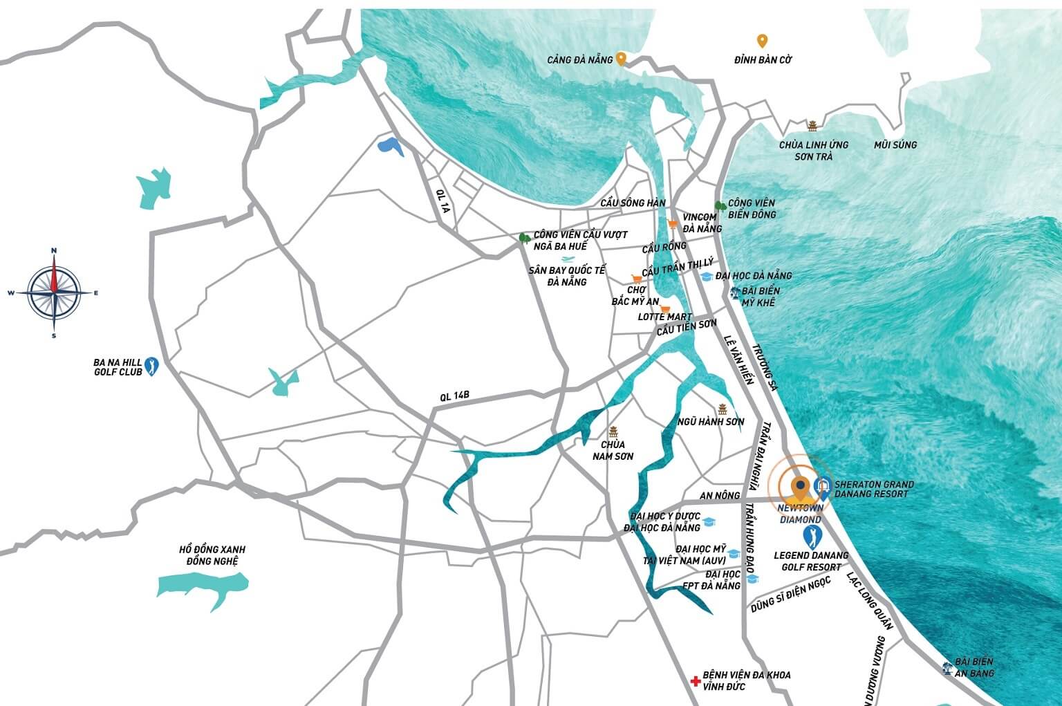 Vị trí dự án Newtown Diamond